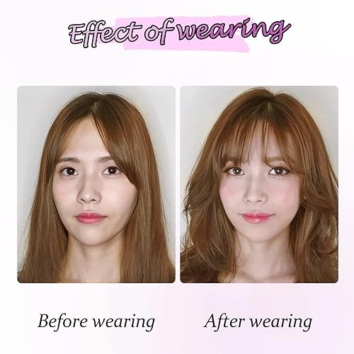 Miniatura 7 de Flequillo de clip de cabello humano 100% real, flequillo de clip para mujer, uso diario, flequillo sintético, flequillo frontal, flequillo delgado,