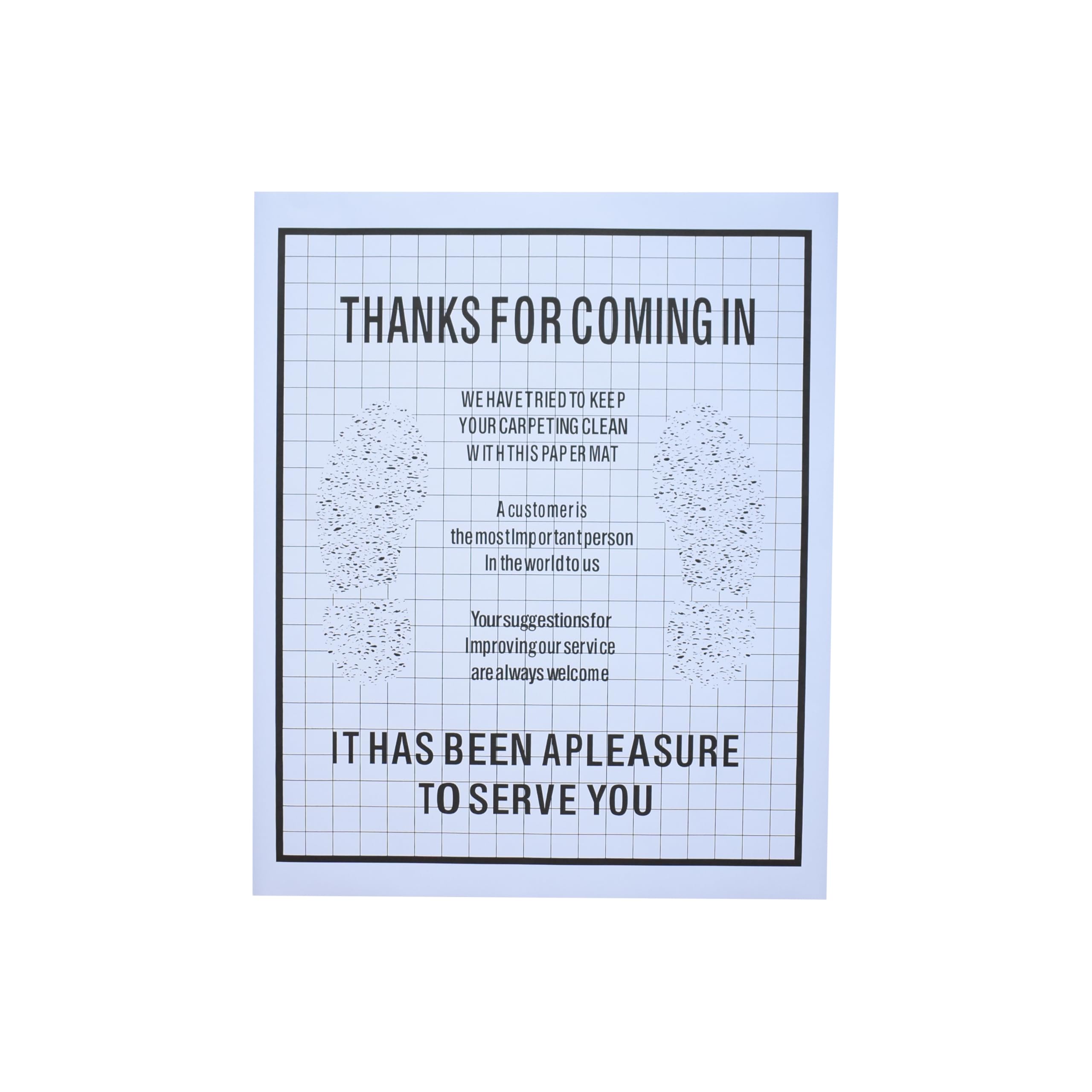 Car Paper Floor Mats 50pcs