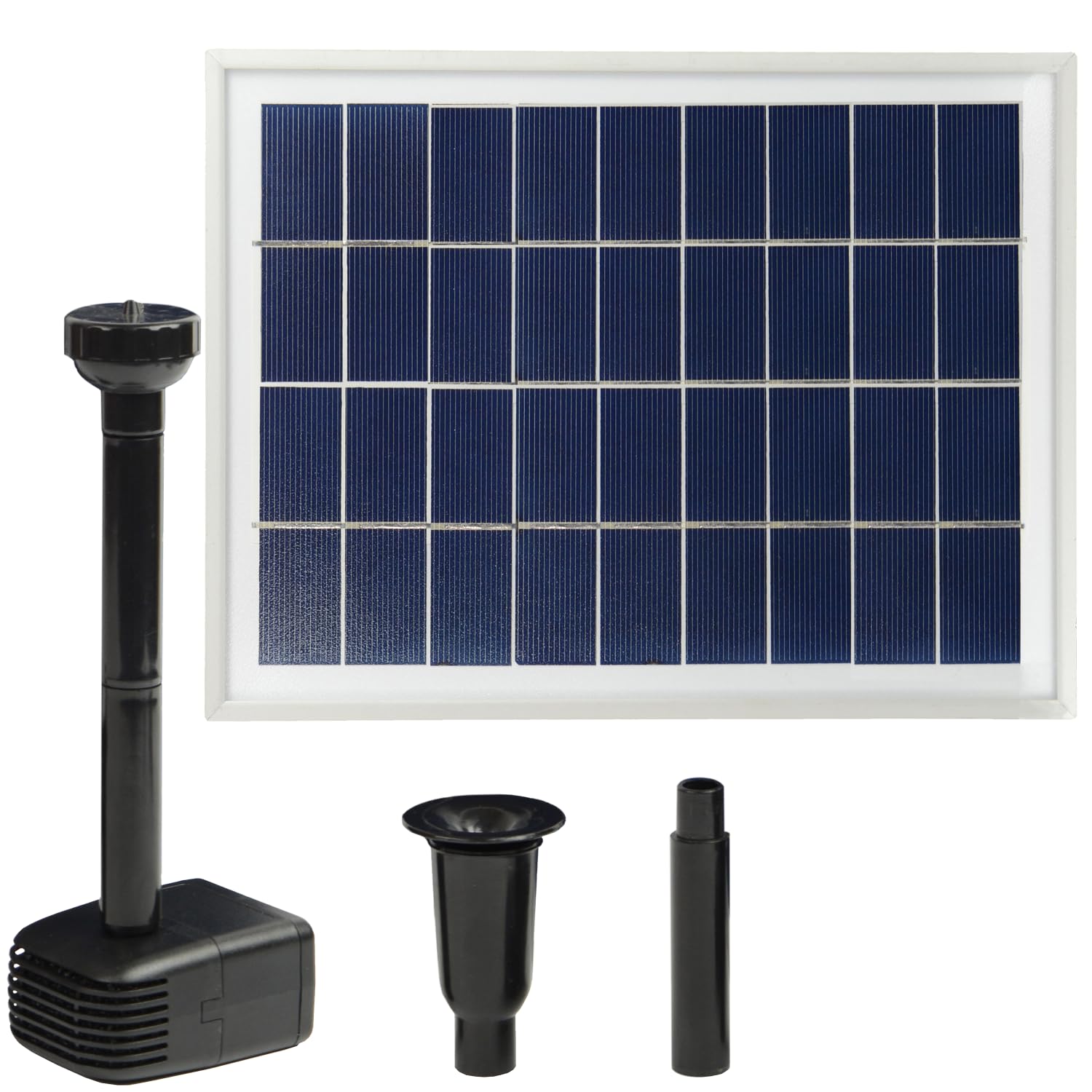 Pompa solare per laghetto, fontana solare, fontana solare, set di pompe solari per laghetto da giardino, pannello solare in robusto telaio in alluminio