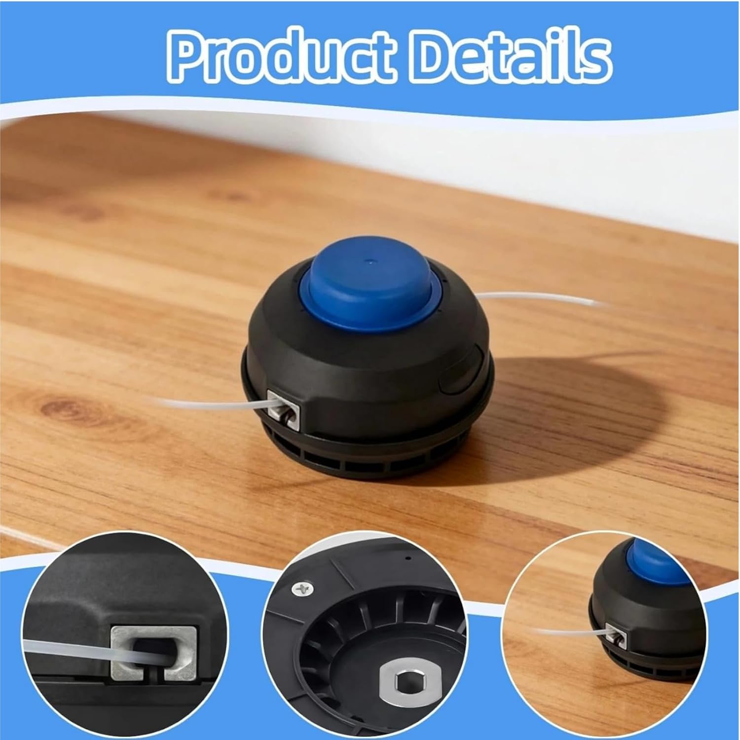 KST 2224B-03 Trimmer Head Compatible with KLS 124-03 Kobalt 24-Volt KST 1124B-03 KST 2024A-03 KST 4024A-03 12 inch Straight Shaft String Trimmer with 0.080-in Dual String line (2-Pack)