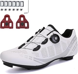 Mens Cycling Shoes Compatible with Pelaton SPD to Look Delta Indoor Outdoor Road Biking Shoes Bike Road Biking Shoes