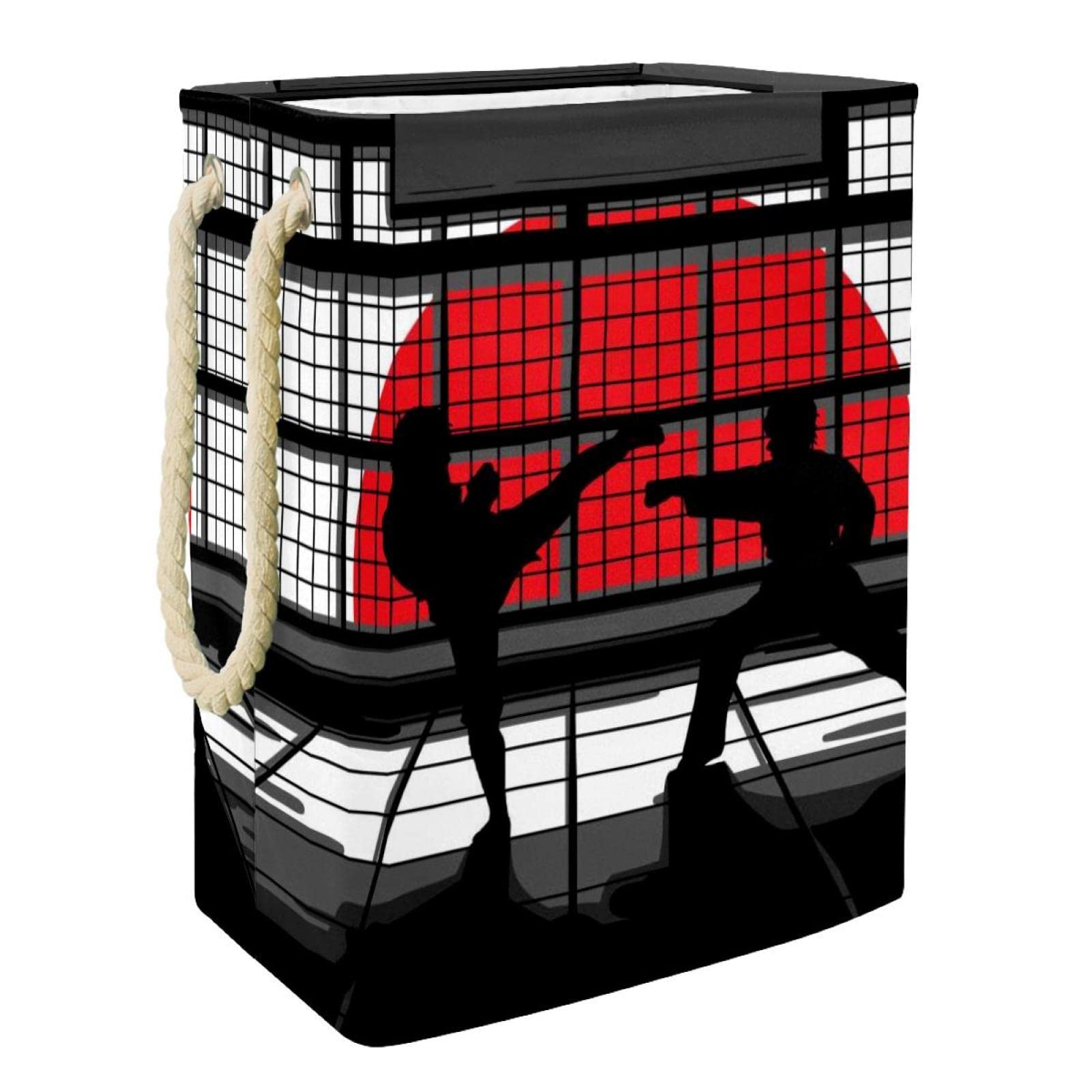Panier à linge Dojo grand format avec poignée pour linge sale de chambre et dortoir