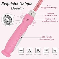 Vista 2 de Cuerdas de saltar inalámbricas, cuerdas de cuerpo de playa Mbf, lo mejor para fitness y pérdida de peso, cuerda de saltar sin cuerda con pelota