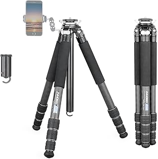 Carbon Fiber Tripod-INNOREL GT324C Professional Compact Portable Tripod for Digital DSLR Camera Heavy Duty Camera Stand Support with Special-Shaped Center Column 1.25in/32mm Tube Max load 55lbs/25kg
