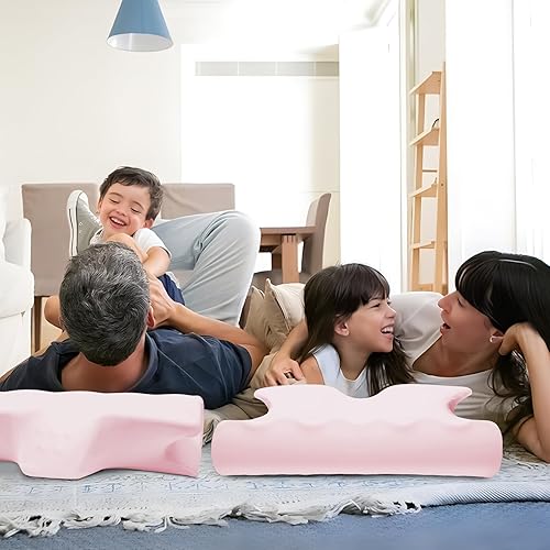 Miniatura 6 de Almohada cervical para aliviar el dolor de cuello, almohadas de espuma viscoelástica de contorno refrescante, soporte ergonómico sin olor, almohada