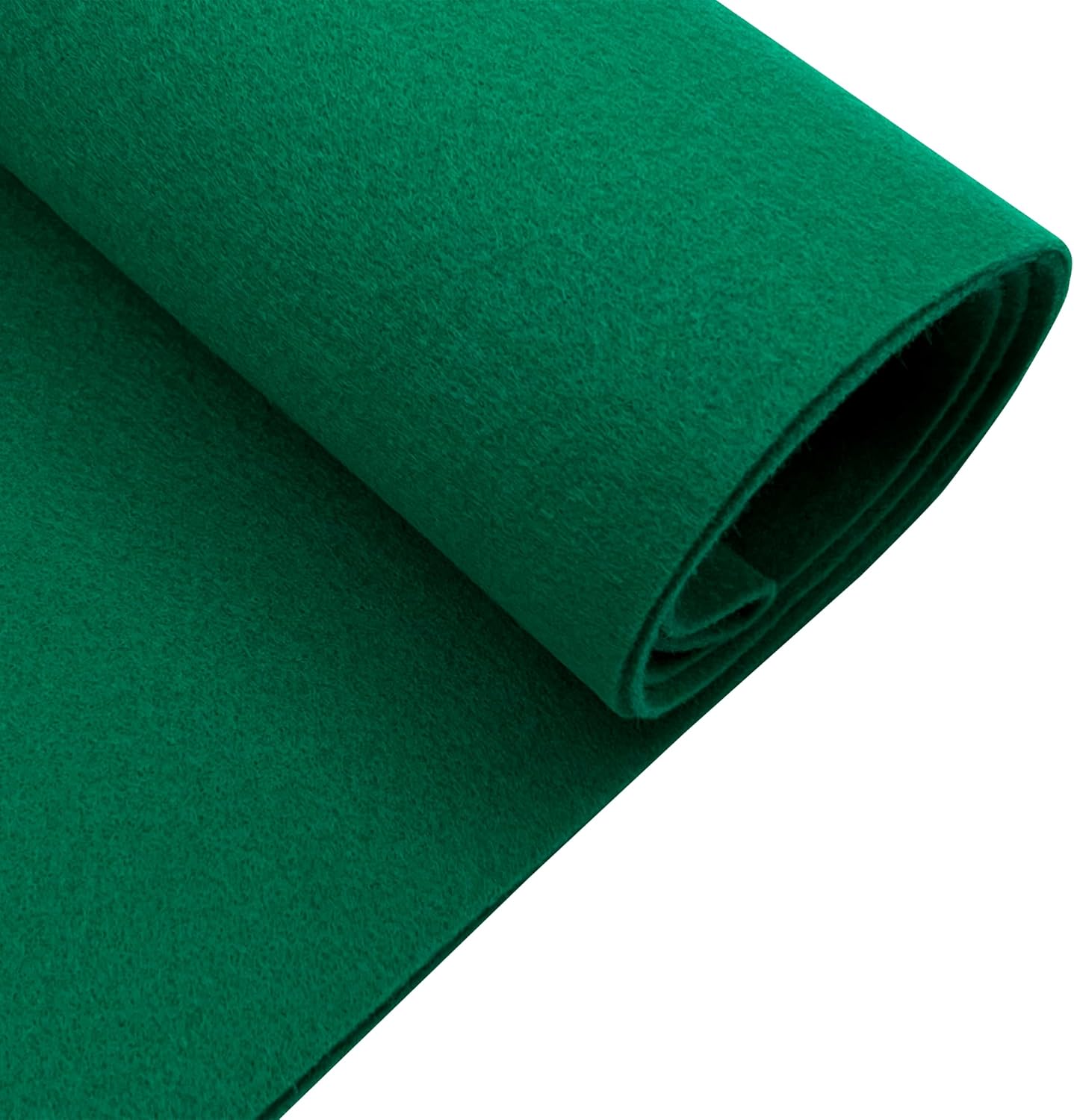 EOVEA - Acrylic Felt Fabric by The Yard - Soft and Durable 72" Wide & 1.6mm Thick Felt Sheets for DIY Crafts, Sewing, Upholstery, Cushion, Padding, Costumes(Kelly Green, 2 Yard)