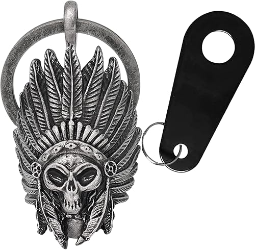 Dream Apparel Campana de Motocicleta Ángel Guardián Aleja Gremlins, Campana de Motociclista para Hombres Mujeres Motociclistas, Regalo de Buena