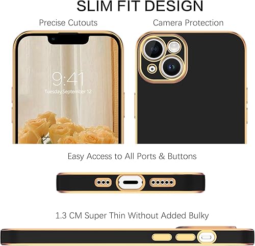 Miniatura 2 de VENINGO Funda para iPhone 14, iPhone 14, TPU suave de ajuste delgado, con pulsera ajustable, resistente a los arañazos, a prueba de golpes, funda