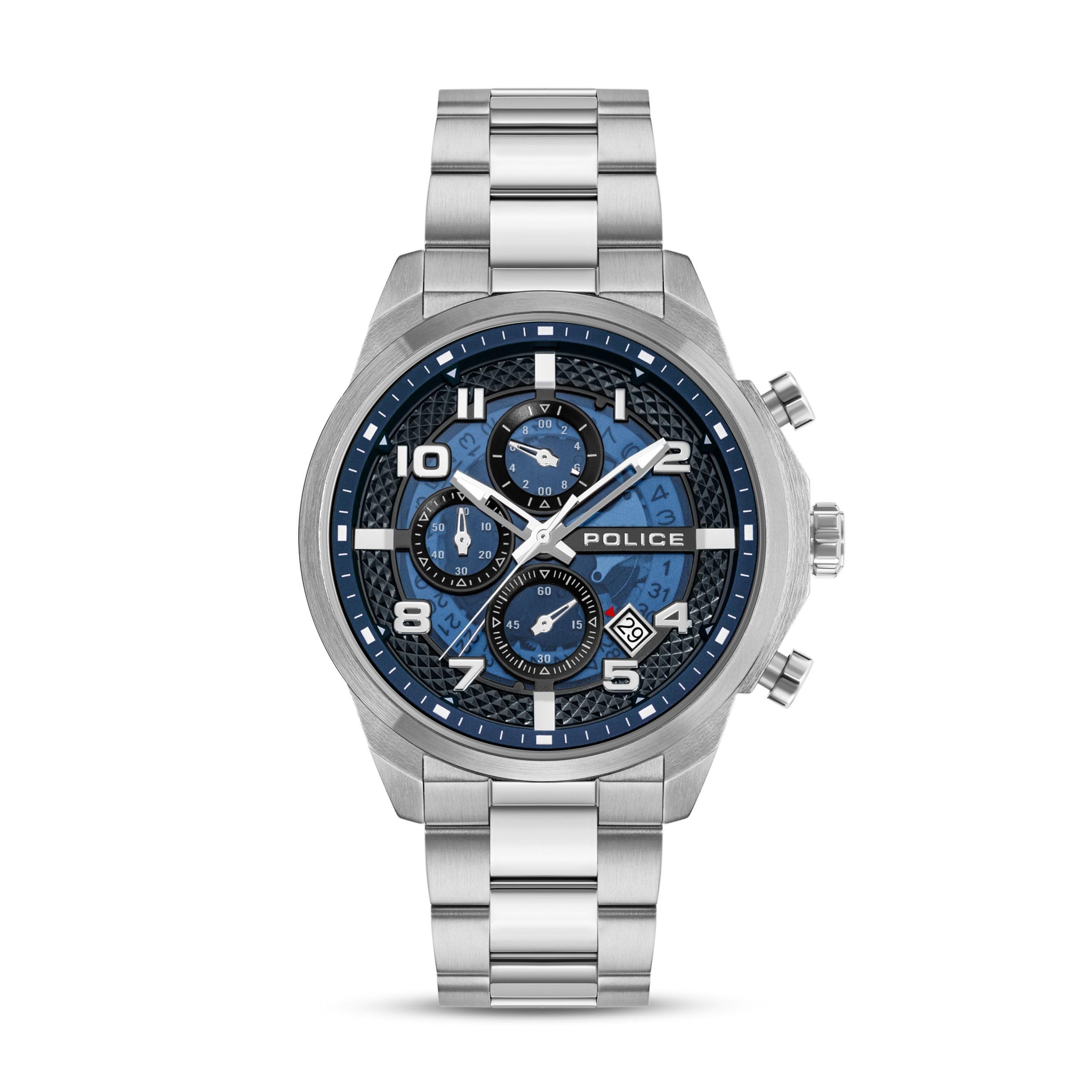 Police - Montre Fonction Soul - Quartz Mouvement de Montre - Largeur du boîtier: 51 mm - Acier Inoxydable - 5 ATM