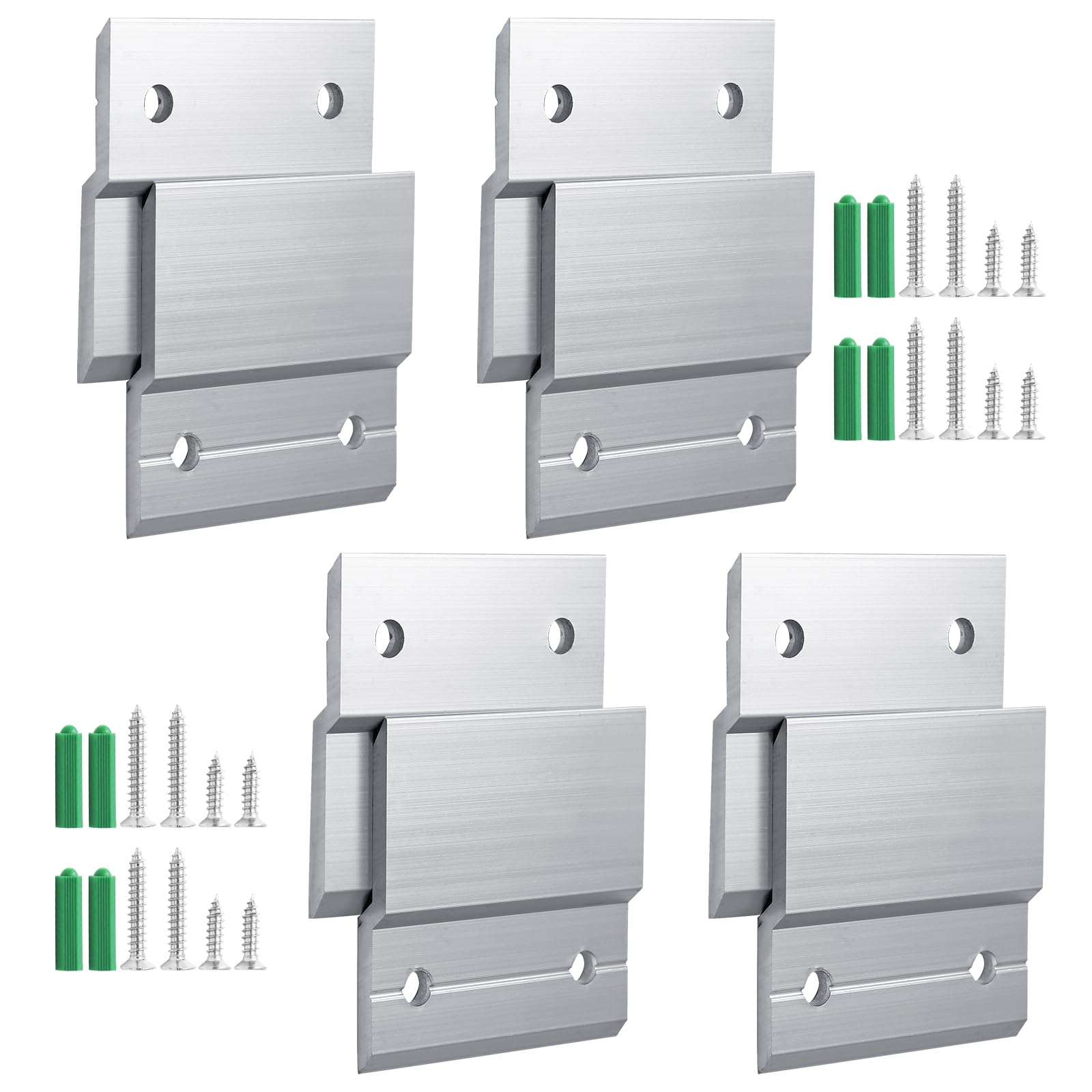 Zorfeter Lot De 4 Paires De Crochets Français à Taquet 5,1 Cm