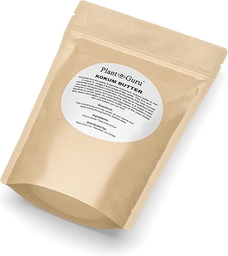 Miniatura 3 de Mantequilla Kokum cruda de 8 onzas. Barra 100% pura natural, ideal para hidratar piel, cuerpo y cabello, cremas de bricolaje, bálsamos, lociones y