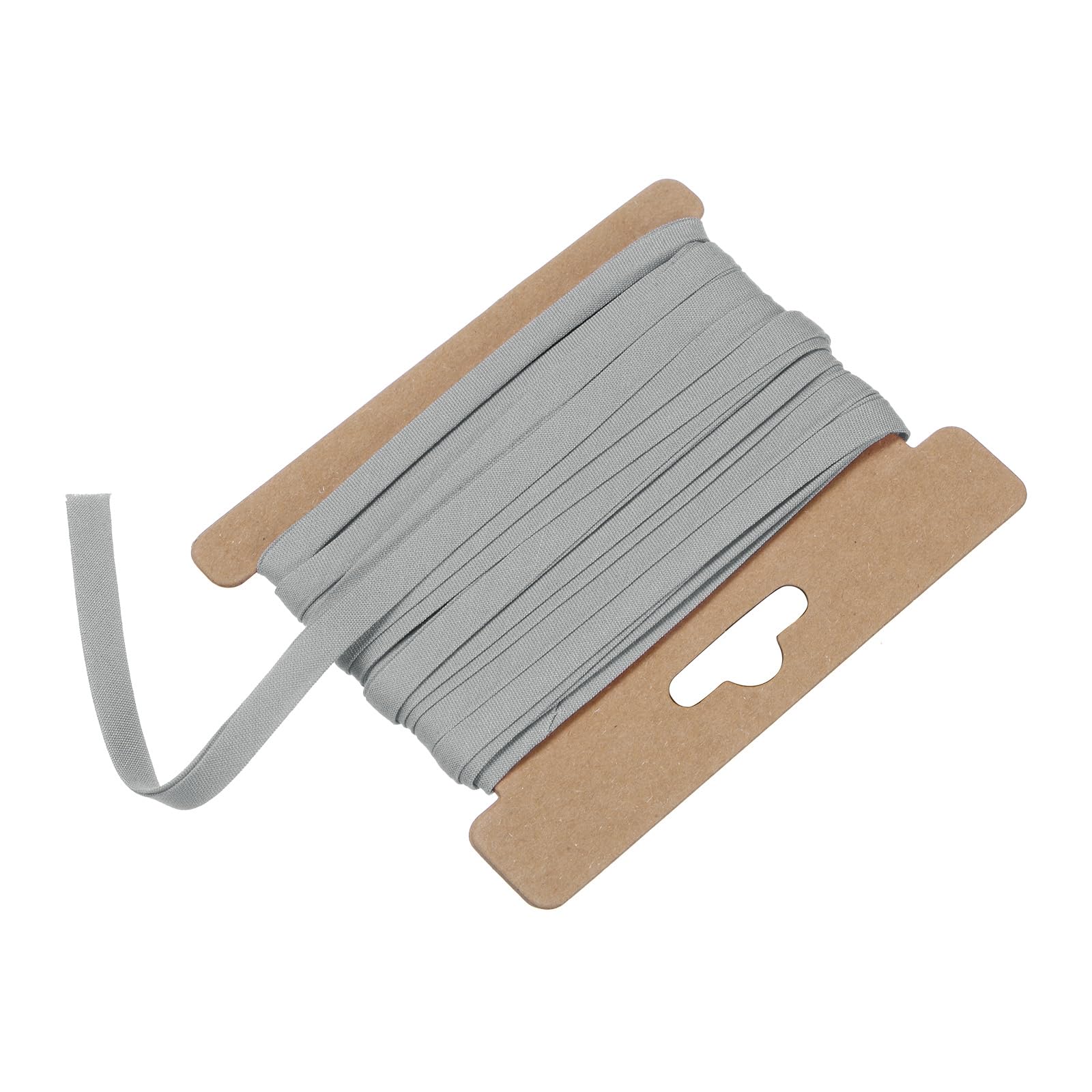 M METERXITY Double Fold Bias Tape 1/4 Inch 6 Yards Cotton Bias Binding Tape Bulk Double Fold Bias Tape for Sewing/Seaming Hemming/Binding//Quilting/DIY Craft [Gray]
