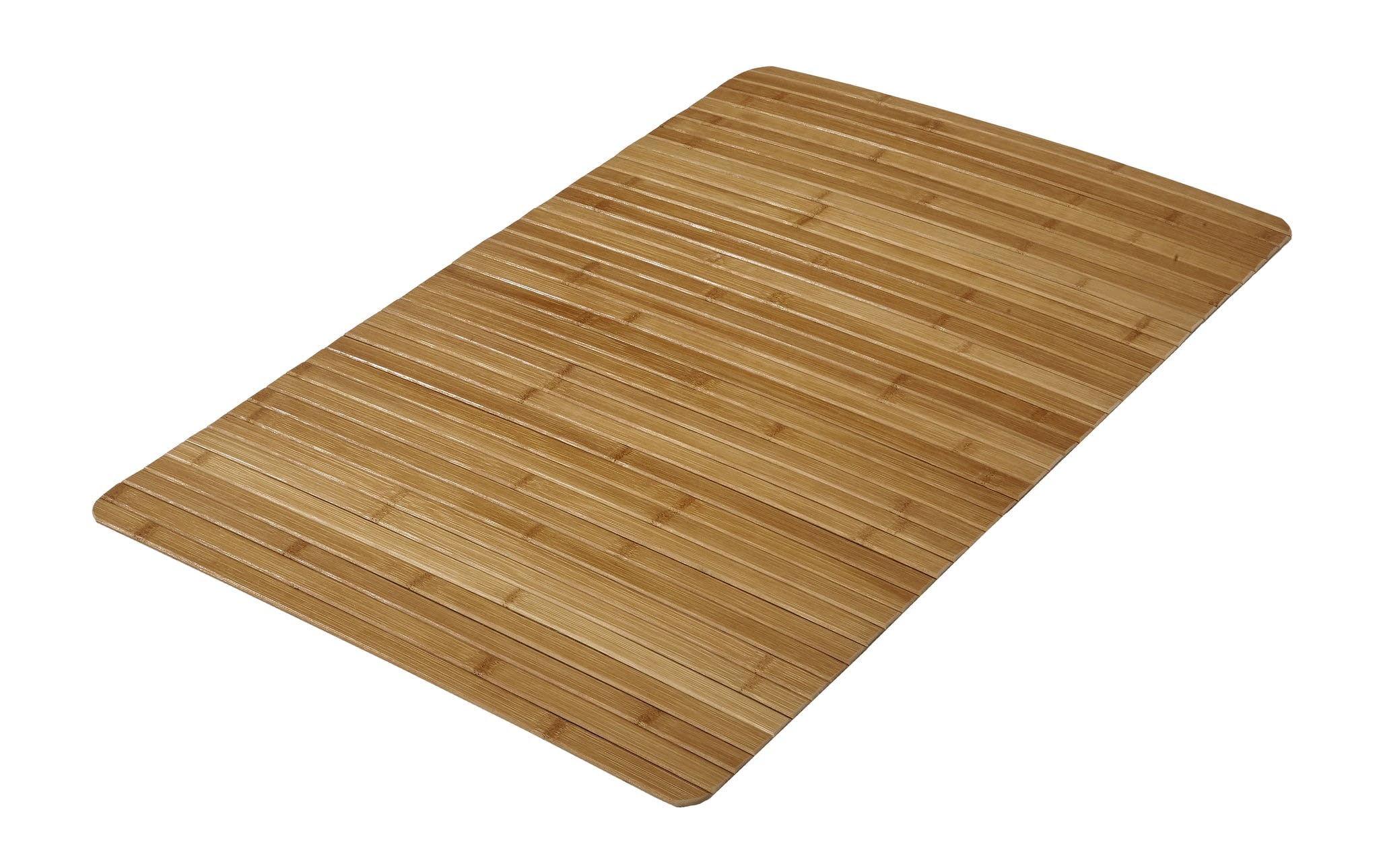 Kleine Wolke 5043 202 207 - Alfombra de baño, 50 x 80 cm, Color Beige | Base antideslizante de bambú para calefacción por suelo radiante