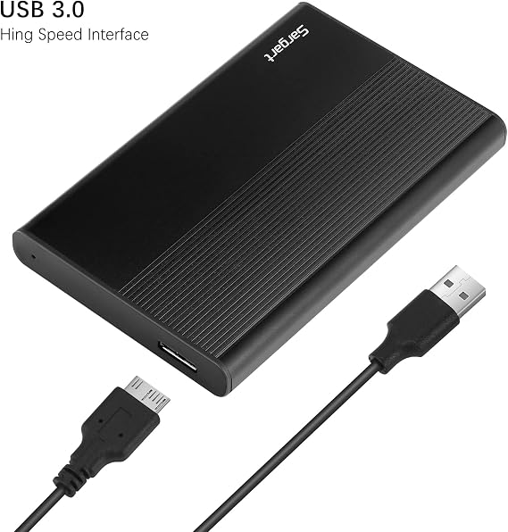 PC, Mac, Masaüstü, Dizüstü Bilgisayar, Mac, Chromebook, Xbox One, Xbox 360, PS4 için 320 GB Taşınabilir Harici Sabit Disk USB3.0 Mobil HDD Depolama (Siyah)