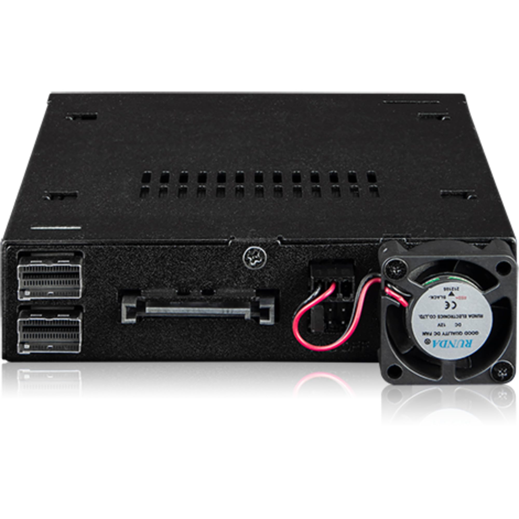 ICY DOCK ToughArmor MB092VK-B Rack móvil, Caja de Rack Robusta de Metal para 2 x SlimSAS SFF-8654 4i para bahía de 3.5"