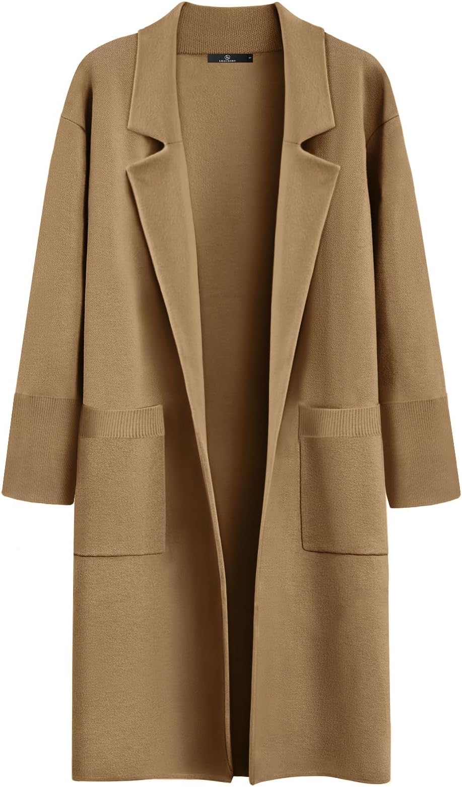 LILLUSORYWomen's Long Dressy Cardigan Sweaters Fall Trendy Oversized Coatigan Jackets 2024 Knit Winter Coats