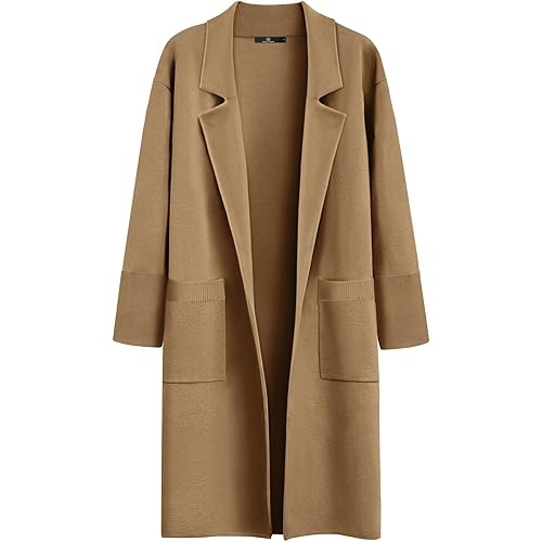 LILLUSORY Women's Long Dressy Cardigan Sweaters Fall Trendy Oversized Coatigan Jackets 2024 Knit Winter Coats