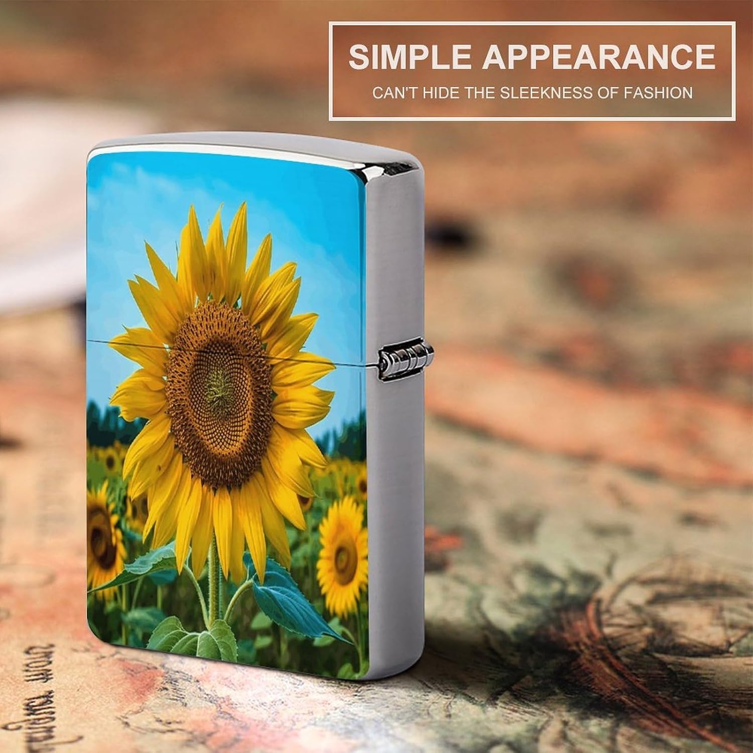 Beutiful Sunflower Lighter Case Cover Lighter Shell