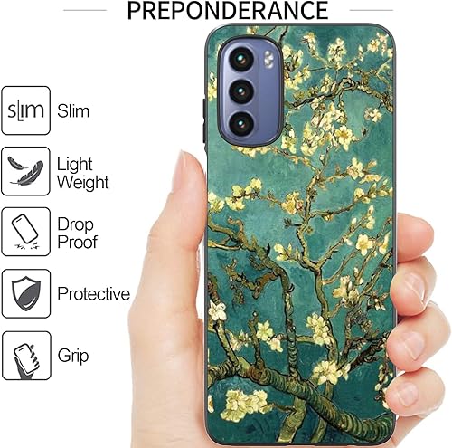 Miniatura 3 de CoverON Funda diseñada para Motorola Moto G Stylus 2022, funda delgada y flexible de TPU - Flor de almendra