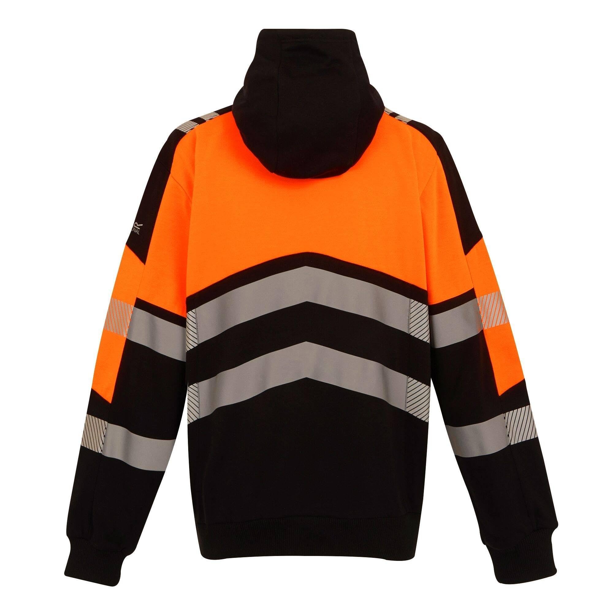 Regatta Professional Mens High-Vis Hoodie (M) (Black/Yellow)