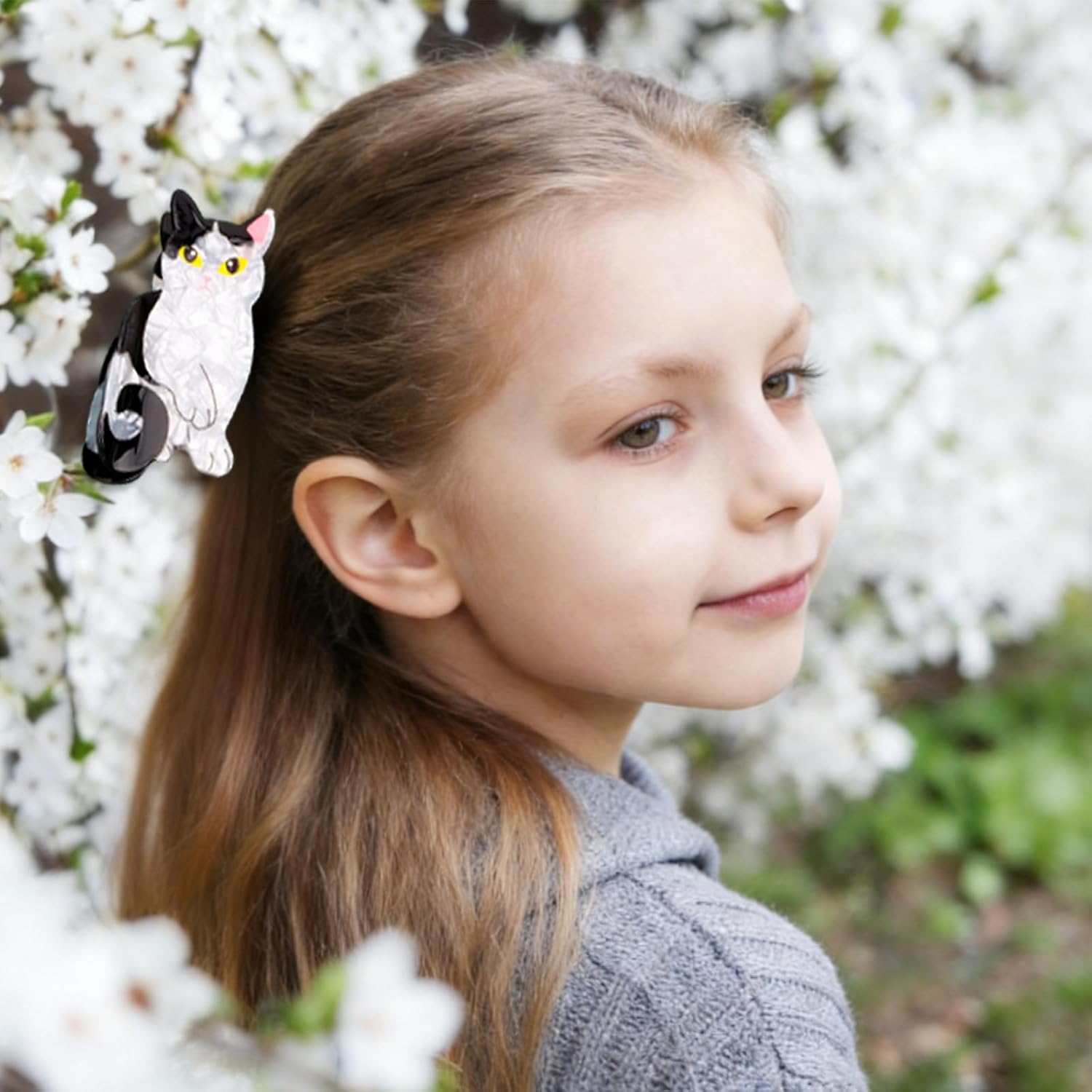 2PCS Claw Clips for Thick Thin Hair Cute Dog Cat Hair Clips for Women Girls Fashion Curly Hair Accessories for Women Girls Cute Gifts for Girls Pinzas Para El Cabello - Image 5