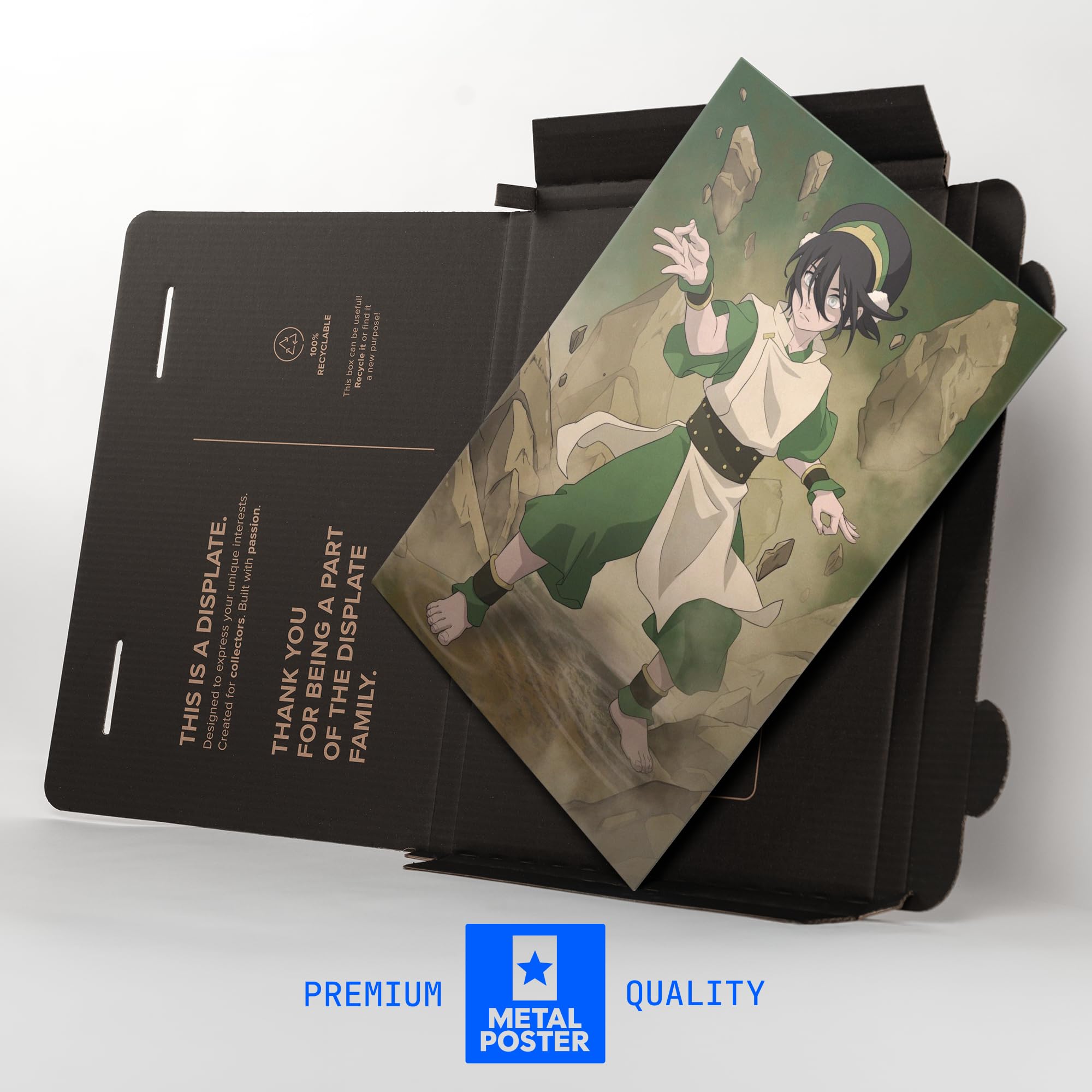 Displate Metall poster Avatar: The Last Airbender Toph Beifong Größe M