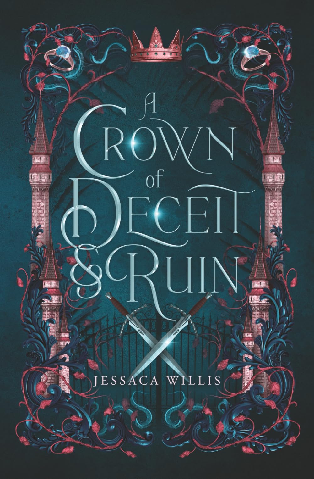 A Crown of Deceit & Ruin: Sapphic Fantasy Romance (The Cursed Kingdoms of Grimtol)