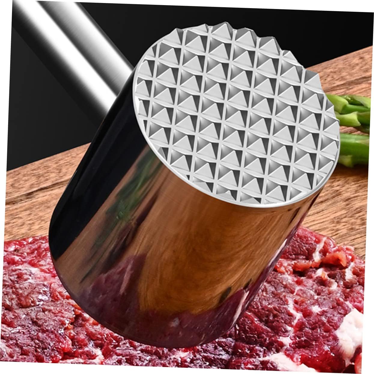 Daily Use Meat Mallet Professional Beef Tenderizing Tool Multi-functional Kitchen Accessory for Steak and Chicken for Crushing Nuts and Ice Heavy Duty