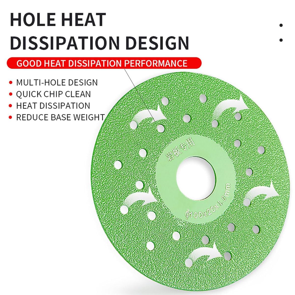 Rock Slab Grinding Disc, Rock Slab Disc 4.5, Discos para Cortar Ceramica, Glass Cutting Disc for Angle Grinder, Indestructible disc for Cutting and Grinding Tile and Marble (10)