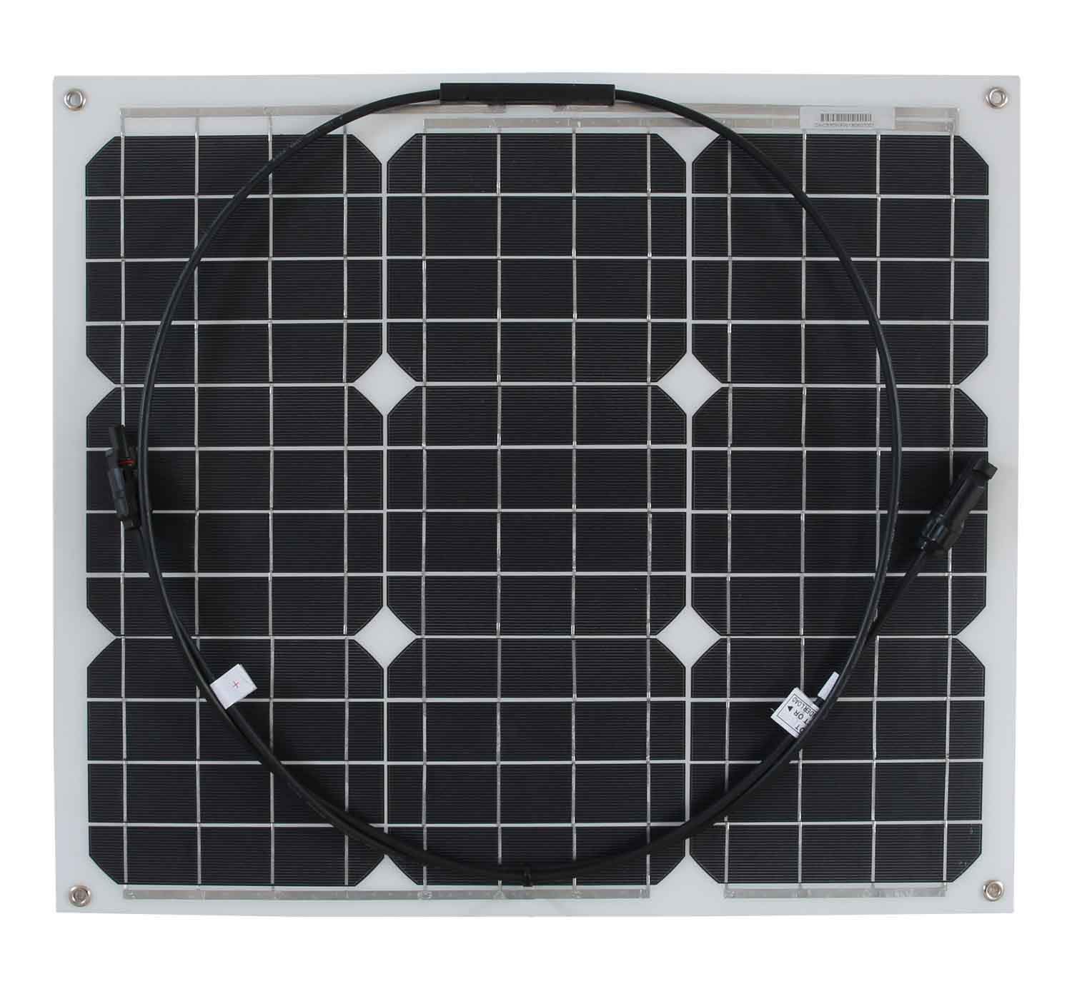 LOWENERGIE Flexible Solar Panel PV Photo-Voltaic. Ideal for Caravans, Boats, Gardens, Camping & Motorhomes. (30W)