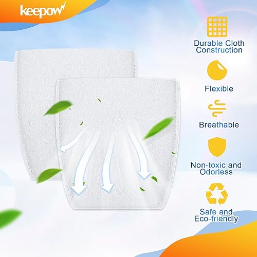 Miniatura 9 de KEEPOW Filtros de aspiradora de tela para Makita T-03193 443060-3 compatibles con aspiradoras inalámbricas Makita modelos XLC02ZB, XLC02ZW,