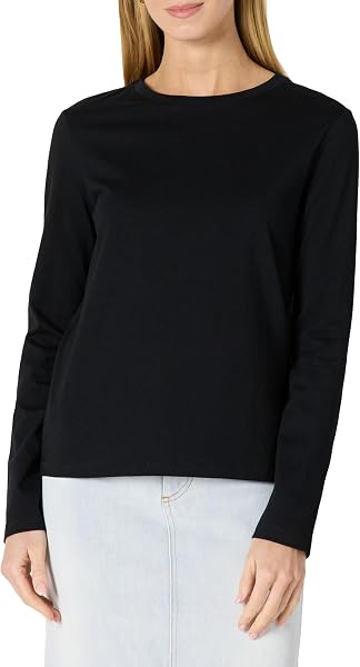 Amazon Essentials Women's Soft 100% Cotton Regular-Fit Long-Sleeve Crewneck…