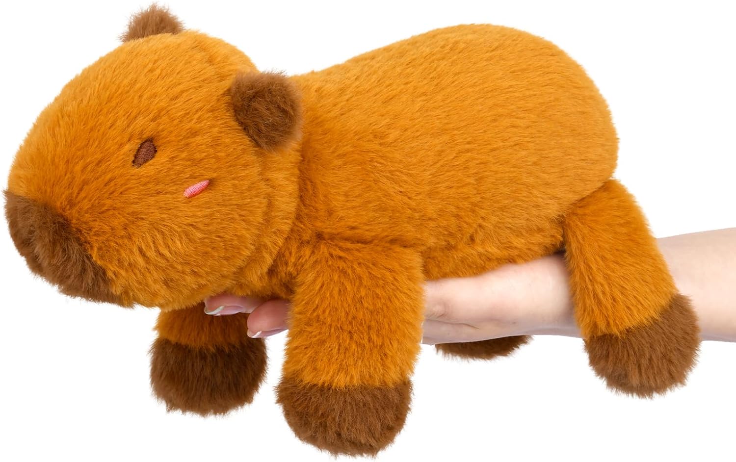 Weighted Capybara Plush - 10” 0.8lbs Soft Capybara Weighted Stuffed Animal, Cute Huggable Weighted Plushie Toy for Girls, Boys & Kids, Kawaii Birthday Gifts