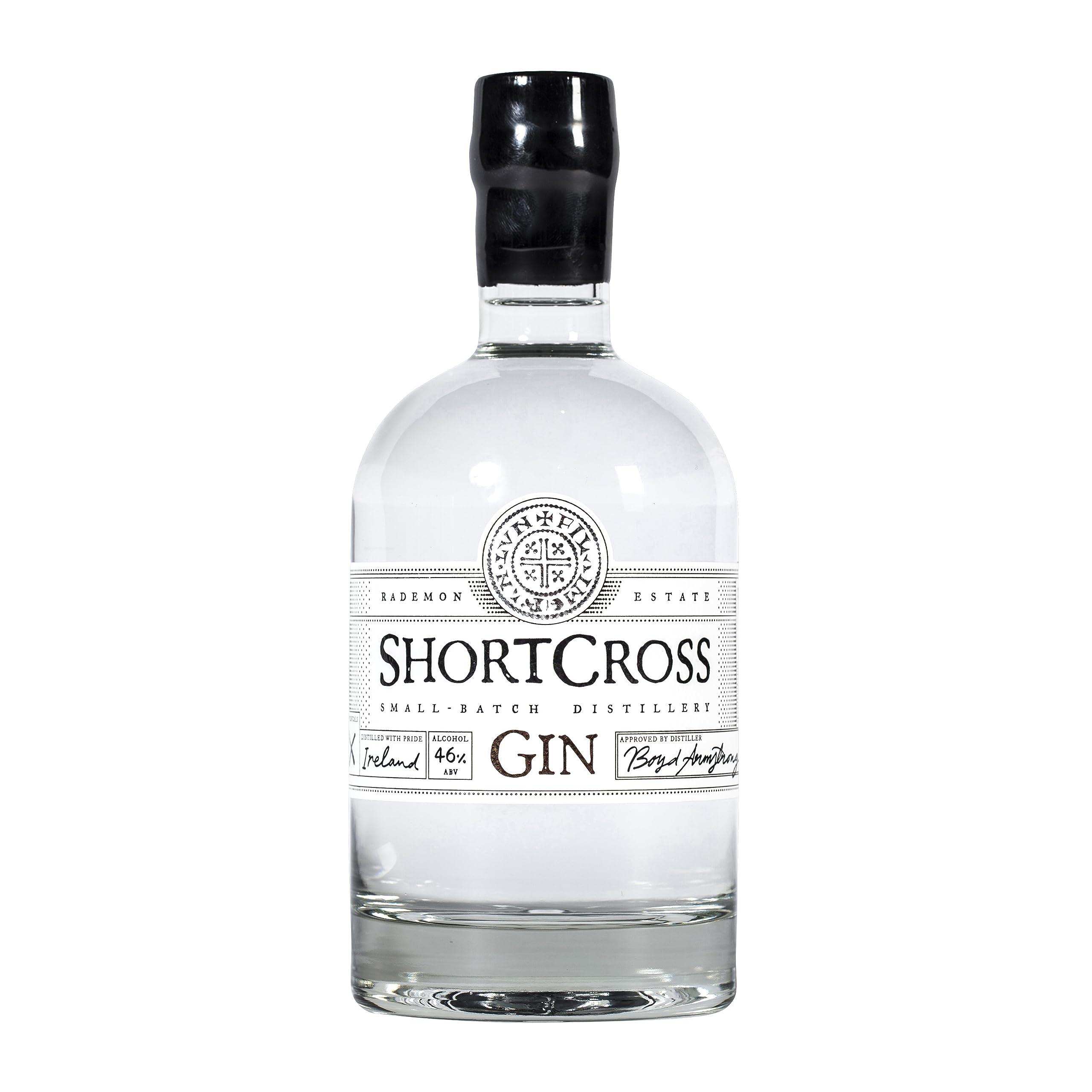 Shortcross Classic Irish Gin I Fresh Juniper, Bright Citrus & Floral Notes I Distilled in Co.Down I Enjoy in a G&T with Elderflower Tonic and Orange Garnish I Award Winning Gin I 70cl : 46% abv