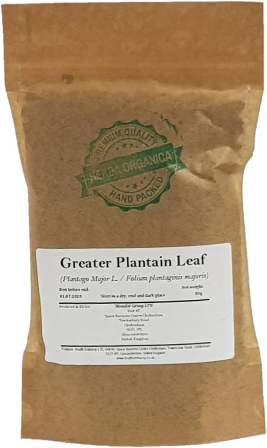 Herba Organica Greater Plantain Leaf - Plantago Major L - Herbal Tea (50g)