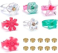 BROVITI 10Pcs XH-530 Rotating Bearings for DIY Fidget Anxiety Rings - Epoxy Resin Silicone Mold Jewelry Accessories