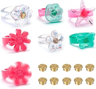 BROVITI 10Pcs XH-530 Rotating Bearings for DIY Fidget Anxiety Rings - Epoxy Resin Silicone Mold Jewelry Accessories