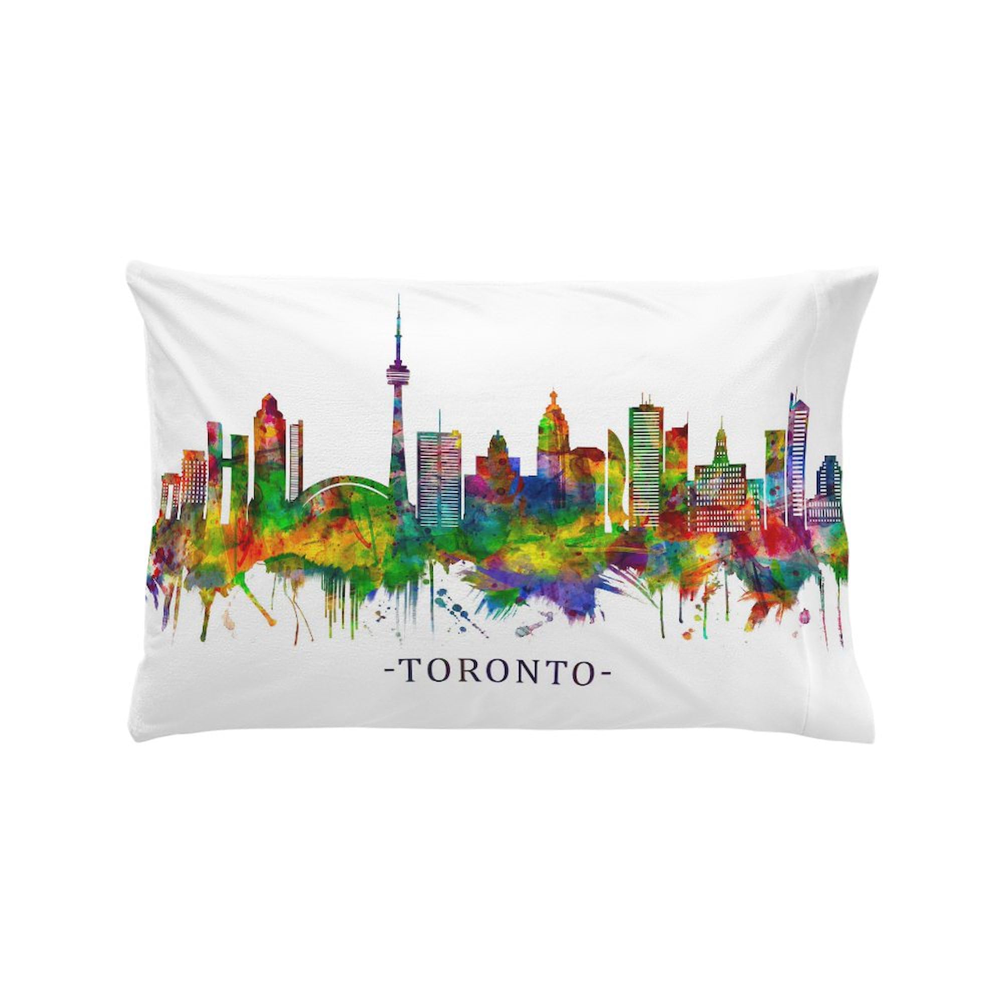 CafePress Toronto Canada Skyline Pillow Case Standard Size Pillowcase, Lumbar Pillow Cover Microfiber