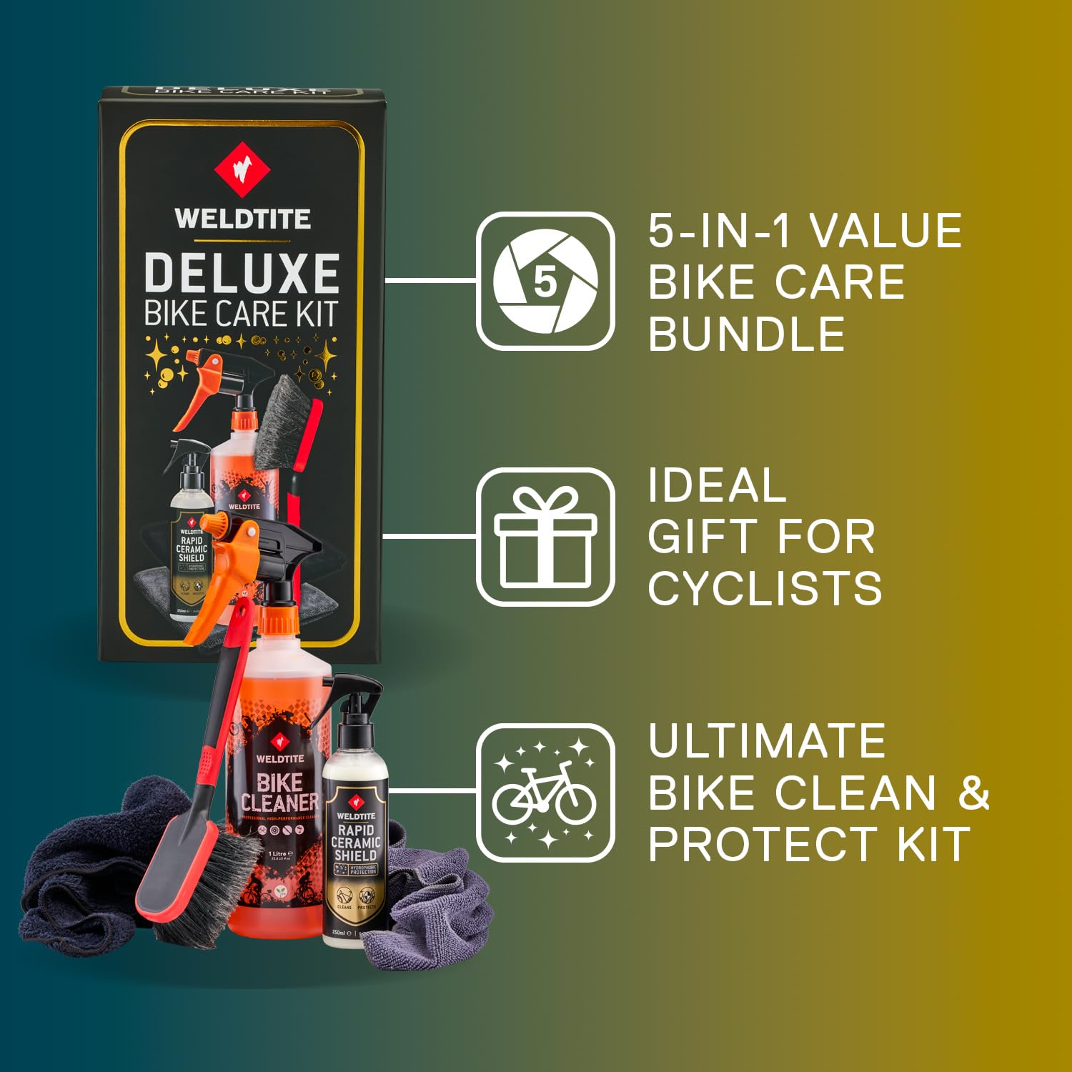 Weldtite - Kit d'entretien de vélo de luxe