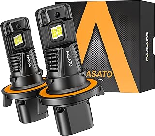 9008/H13 LED Headlight Bulbs 600% Brighter LED Lights 6500K Cool White for Halogen Replacement, 9008 Hi/Lo Beam Light Bulbs Plug and Play, Pack of 2