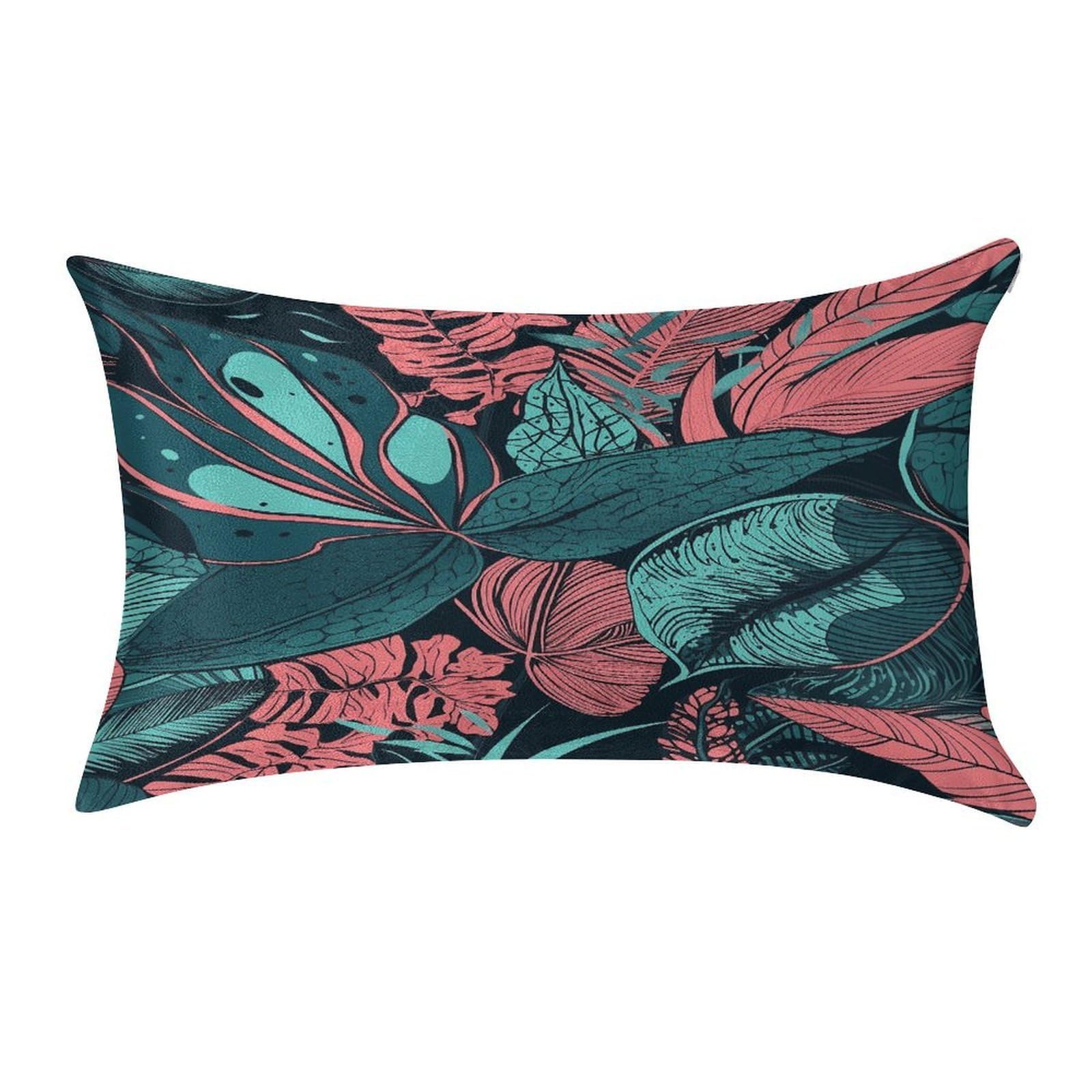 Btcowzrv Style Hand Drawn Tropical Leaves Pillow Cover Pillow Case Pillowcase