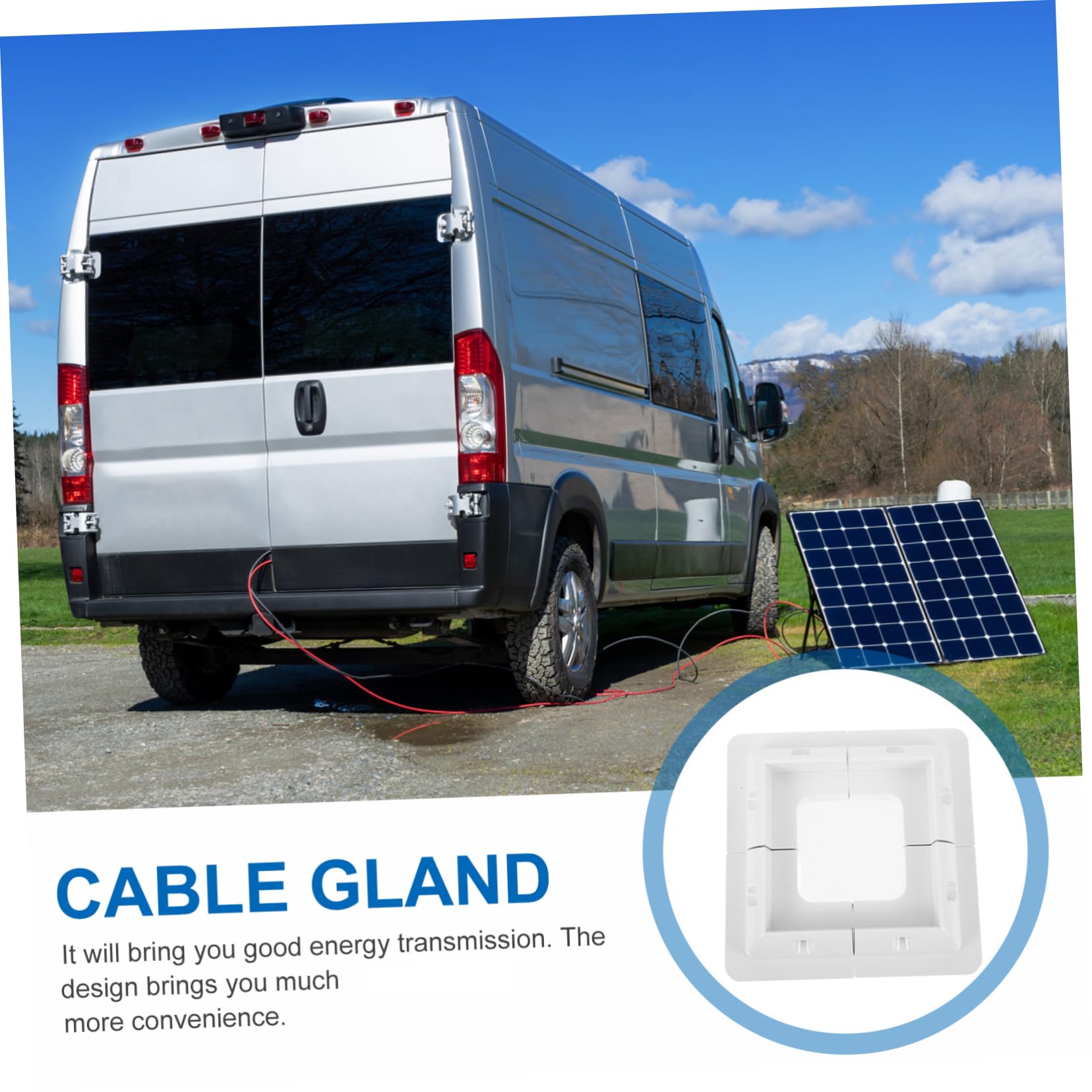 Staffa di Supporto per Pannello Solare per Camper 4 Pezzi Abs Bianco | Installazione senza Foratura, Supporto per Tetti Piani, Flusso D'aria Ottimale, Set da 4 Pezzi