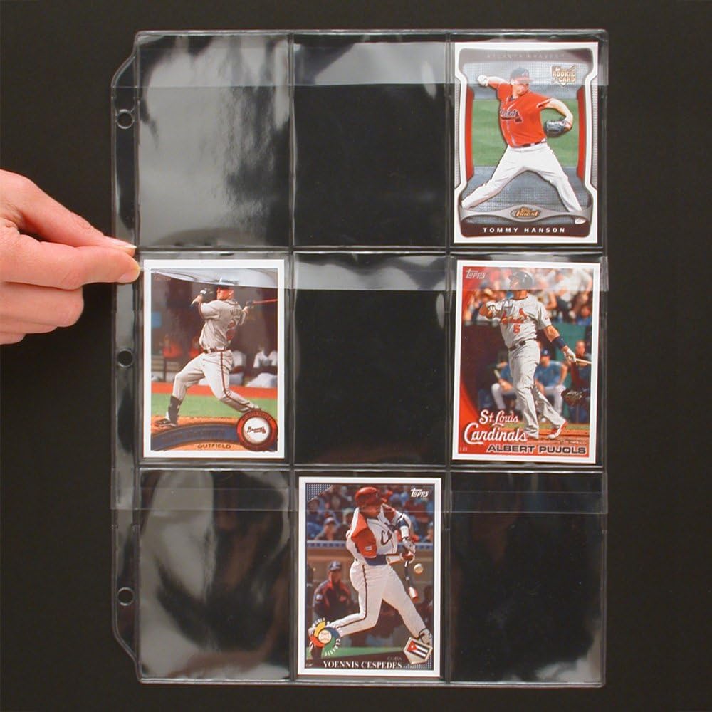 StoreSMART - Binder Page for Samples, Swatches, Sports/Trading Cards - Top Load, Weatherproof Flap, Clear Plastic - 25-Pack - RMSTWPF-25