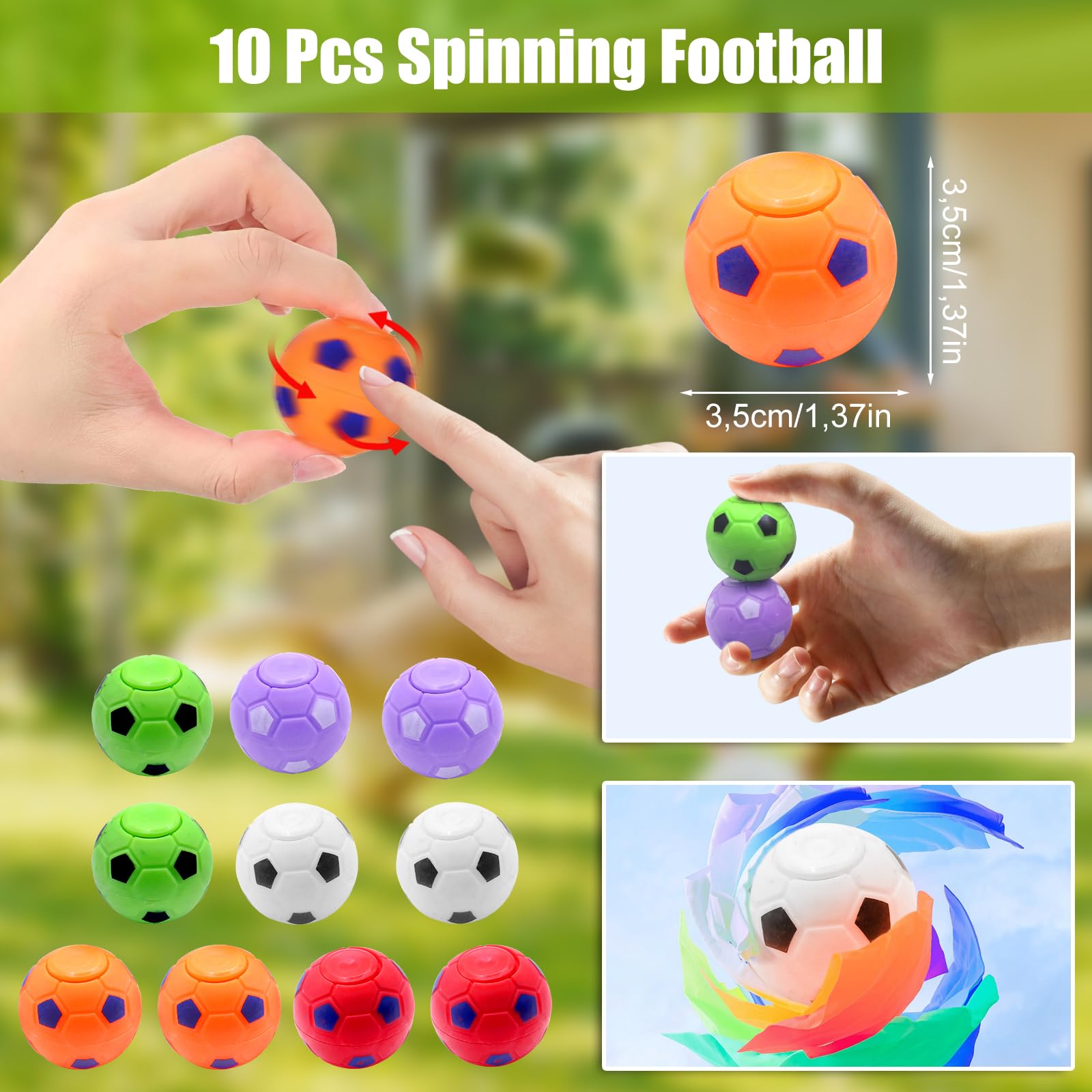 112 Pezzi Festa Compleanno Calcio Regalo Bambini, Kit Regalini Fine Festa con Portachiavi Pallone, Sacchetti Regalo, Tatuaggi, Fischietto, Adesivi - 4