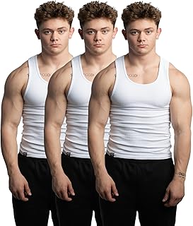 Ekkovision Beaters Men's Tank Tops, Cotton Spandex Blend Tank Tops for Men, Comfortable Durable Ribbed Fabric, Please Size Up