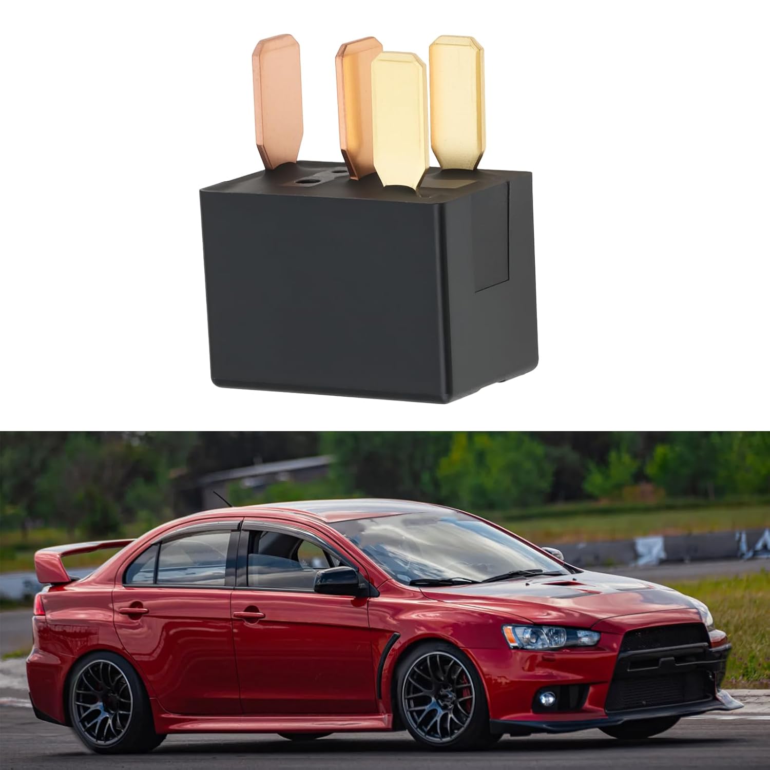EMSea 4Pin Automobile Relay 8627A030 Compatible with Mitsubishi Lancer EVO X Models 2005-2020 most model