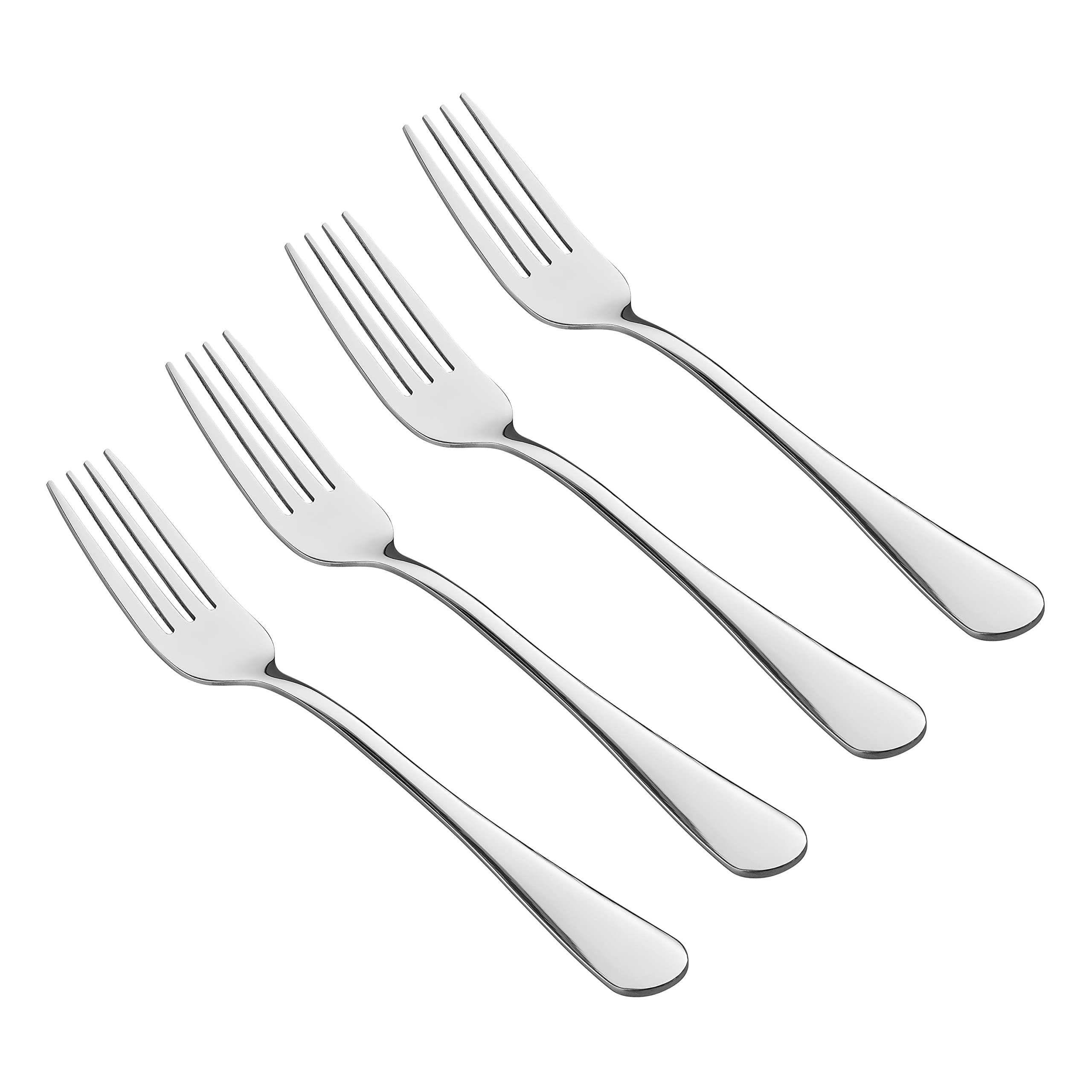Tala Set of 4 Stainless Steel Forks - High Quality Mirror Polish Cutlery - Dishwasher Safe
