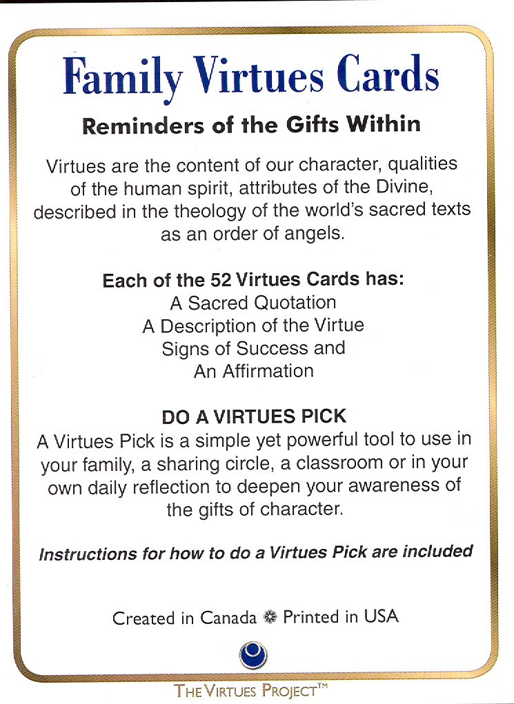 Family Virtues Cards (Virtues Project) - Image 2