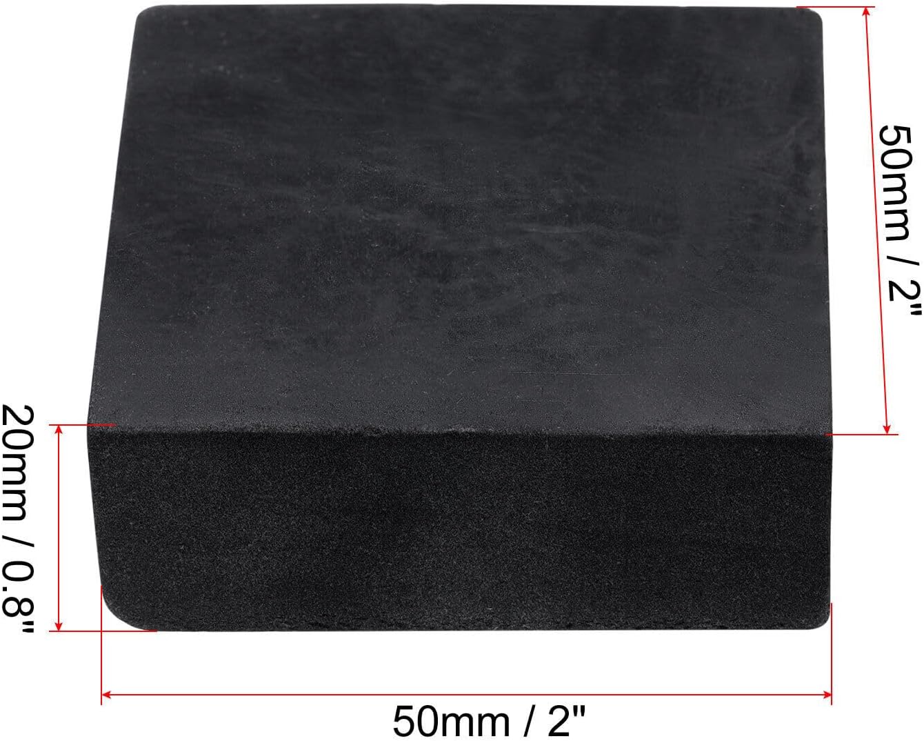 Toolparts And Accessories 12pcs Rubber Anti-Vibration Pads Hard Pads 50mm X 50mm X 20mm Square (#CN#130824-04911)