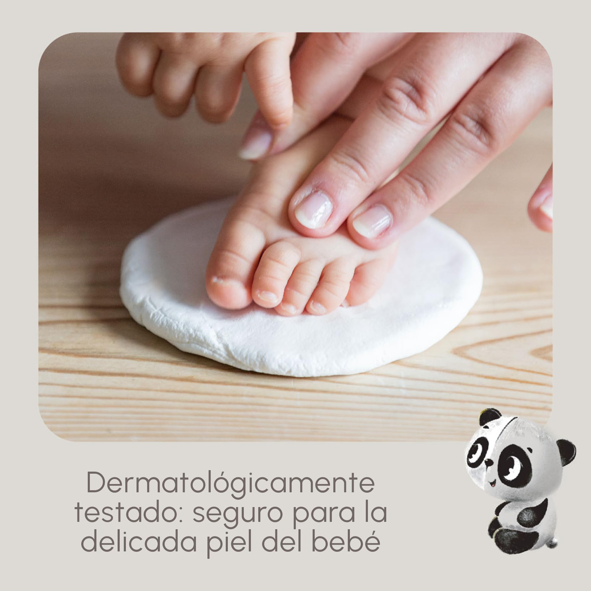Tiny Love Marco Único, Kit Huella Bebé Pie y Manos, Kit Cuadro Personalizado con Foto, Recuerdo Pie y Mano, Dermatológicamente Testado, Regalos Recién Nacidos, Kit Todo en Uno, Tiny Creations, Blanco